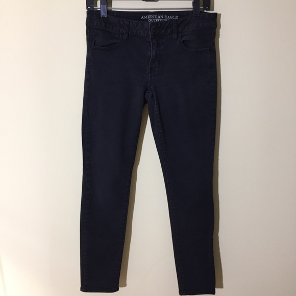 American Eagle Outfitters Denim - American Eagle Black jeggings skinny jeans 8 short